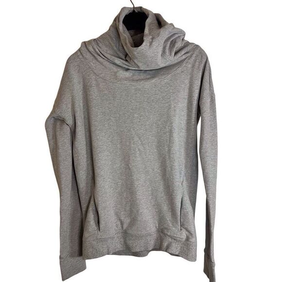 Lululemon Athletica Stress Less Womens Cowl Neck Hoodie Comfy Sweatshirt‎ Size 4 - Picture 1 of 5